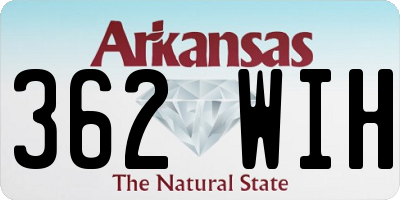 AR license plate 362WIH