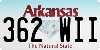 AR license plate 362WII