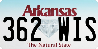 AR license plate 362WIS
