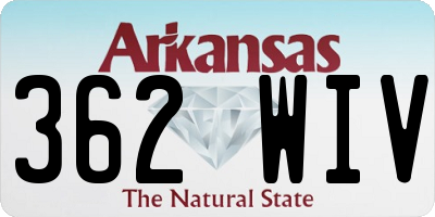 AR license plate 362WIV