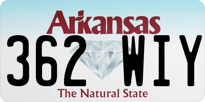 AR license plate 362WIY