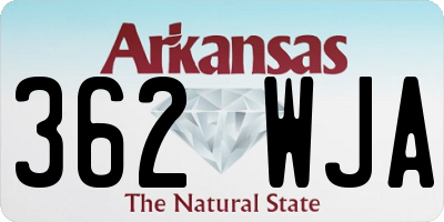 AR license plate 362WJA