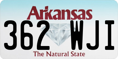 AR license plate 362WJI