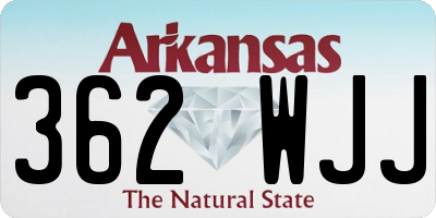 AR license plate 362WJJ