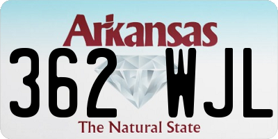 AR license plate 362WJL