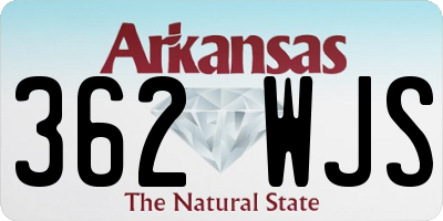 AR license plate 362WJS