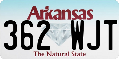 AR license plate 362WJT