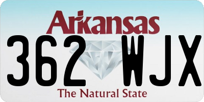 AR license plate 362WJX