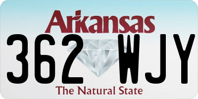 AR license plate 362WJY