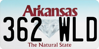 AR license plate 362WLD