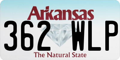 AR license plate 362WLP