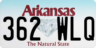 AR license plate 362WLQ