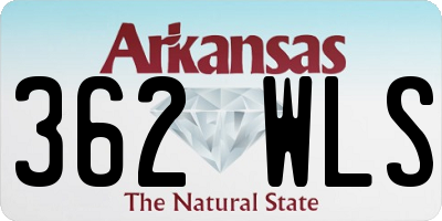 AR license plate 362WLS