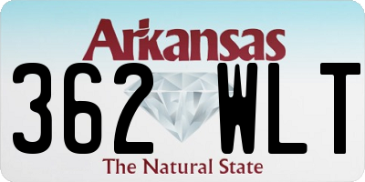 AR license plate 362WLT