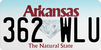 AR license plate 362WLU