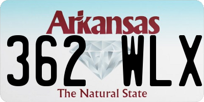 AR license plate 362WLX
