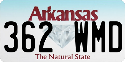 AR license plate 362WMD