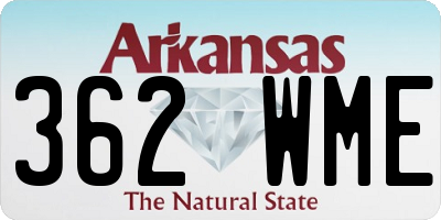 AR license plate 362WME