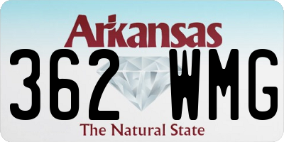 AR license plate 362WMG