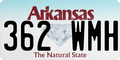 AR license plate 362WMH