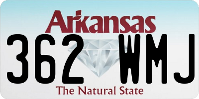 AR license plate 362WMJ