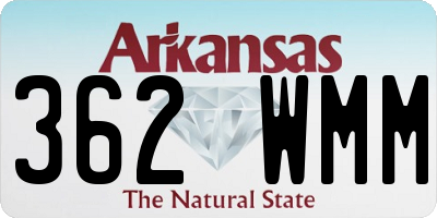 AR license plate 362WMM