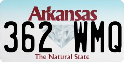 AR license plate 362WMQ