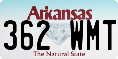 AR license plate 362WMT