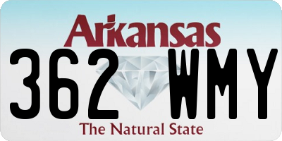 AR license plate 362WMY