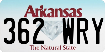 AR license plate 362WRY