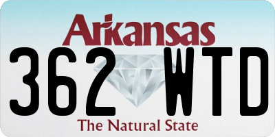 AR license plate 362WTD