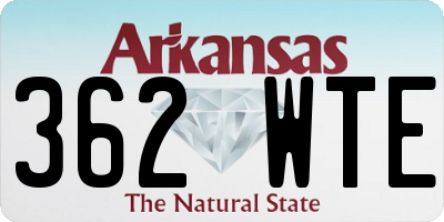 AR license plate 362WTE