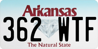 AR license plate 362WTF