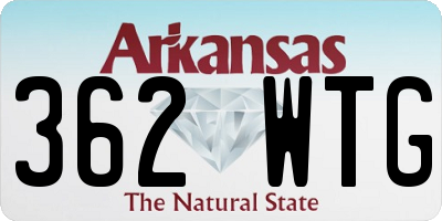 AR license plate 362WTG