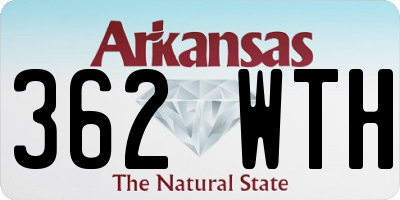 AR license plate 362WTH