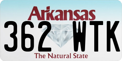 AR license plate 362WTK