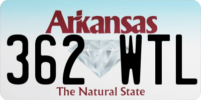 AR license plate 362WTL