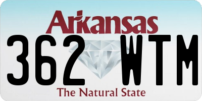 AR license plate 362WTM
