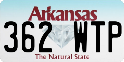 AR license plate 362WTP