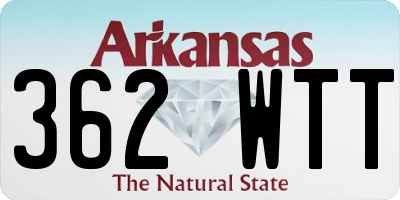 AR license plate 362WTT