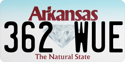 AR license plate 362WUE