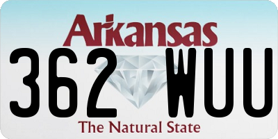 AR license plate 362WUU