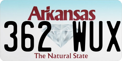 AR license plate 362WUX