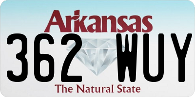 AR license plate 362WUY