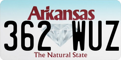 AR license plate 362WUZ