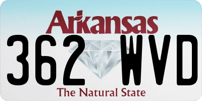 AR license plate 362WVD