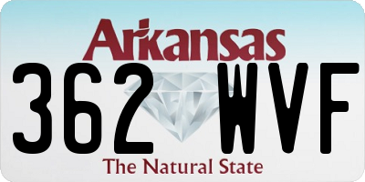 AR license plate 362WVF