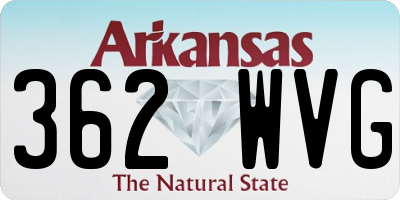 AR license plate 362WVG