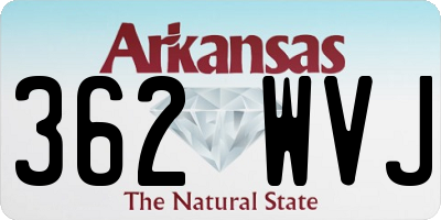 AR license plate 362WVJ