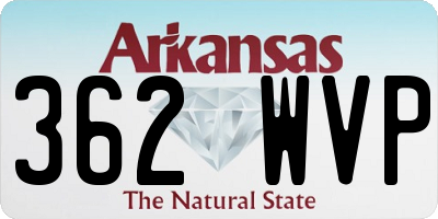 AR license plate 362WVP